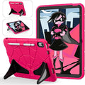 AKABEILA Compatible with Apple iPad (2026) 12th A19/iPad (2022) 10th/iPad (2025) 11th A16 Tablet Case，Lightweight Protective Cover with Kickstand for Kids Children Boys Babies Strawberry Black