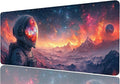 Astronaut Mouse Pad Large Space Galaxy Planet Colorful Mousepad XL Large Gaming Mouse Pad Laptop Keyboard Mat Desk Pad Ideal for Office, Home, or Remote Work 31.5x11.8 Inch