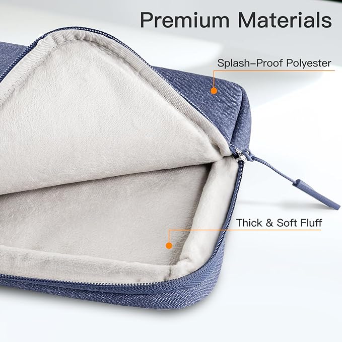 JETech Laptop Sleeve for 13-14Inch MacBook Neo (A18 Pro), MacBook Air/Pro (M1-M5) 2020-2026, 13-13.6 Inch Notebook, Waterproof Shock Resistant Bag Case with Accessory Pocket (Purple)