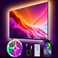 PSTAR LED Lights for TV Led Backlight, 16.4ft Music Sync RGB Strip Lights with Remote & App Control, USB Powered for 45-75 Inch TVs, Computer, Bedroom, Gaming Setup, Home Cinema