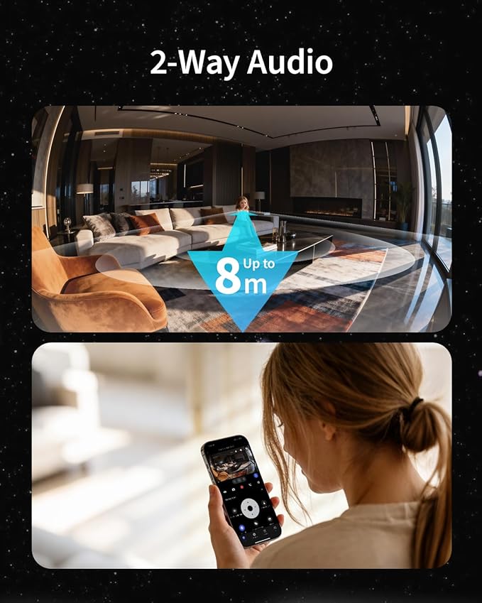 Aqara 4K UHD Dual-Lens Matter Camera Hub G350, Indoor Security Camera 9X Zoom, 360° Pan & Tilt, AI Auto-Tracking, Face/Gesture Recognition, Works with Apple HomeKit, Alexa, Google Home, SmartThings