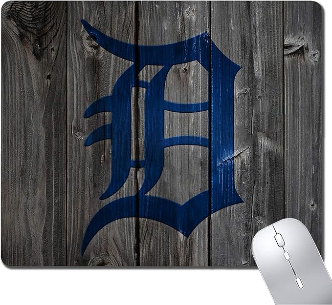 Wood Grain Design Sports Mouse Pad, Non-Slip Rubber Base Gaming Mousepad, Desk Accessories - Mouse Pads for Laptop, Office