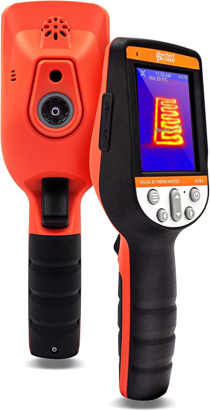 PerfectPrime IR281 / IR0281, Infrared (IR) Thermal Imager & Visible Light Camera/Video Record 32,136 Pixels & Temperature Range from -40 to 626°F