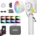 Godox ML100R RGB LED Video Light with Battery Grip & Carry Case, 110W Full-Color, 1800K-10000K CRI 97+/TLCI 98+, 14 FX Effects APP Control Portable Video Light for Studio/Streaming/Outdoor Photography