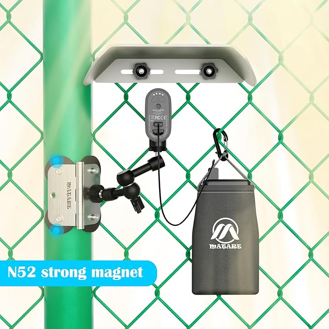 Magnetic Fence Mount for Mevo Start, GoPro, iPhone and Action Cameras - Mevo Camera Mount Streaming Kit for Game Changer Recording Baseball Games