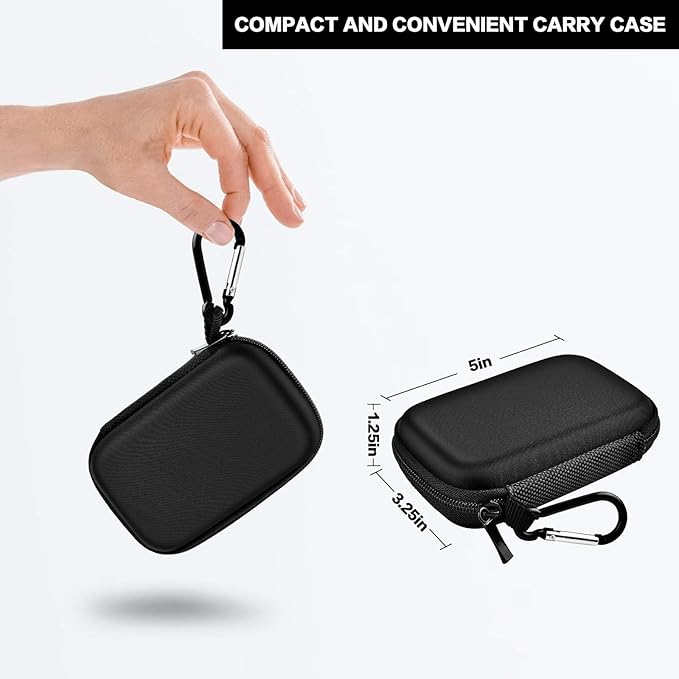Hard Case Compatible with SanDisk 500GB/ 1TB/ 2TB/ 4TB Extreme Portable SSD - Up to 1050MB/s - USB-C, USB 3.2 Gen 2 - External for Solid State Drive. Carrying Travel Holder for USB Cables (Box Only)