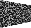 Leopard Skin Pattern Mouse Pads XXL Extended Mousepad with Stitched Edges Non-Slip Rubber Base Computer Keyboard Pad Desk Mat for Home Office Desk Decor, 35.4" X 15.7"