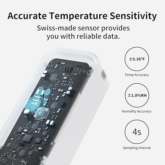 SwitchBot Bluetooth Temperature and Humidity Monitor Meter Pro Bundles with Hub Mini and Outdoor Thermometer