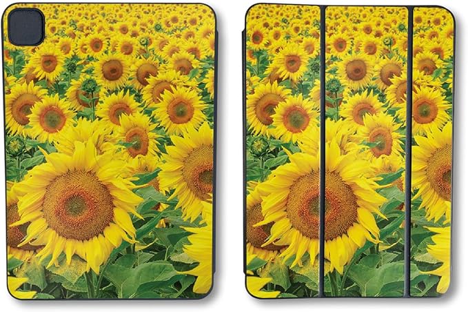 Skin Compatible with Apple Smart Folio for iPad Pro 13-inch (M4/M5) 2025 - Sunflower Field - Premium 3M Vinyl Protective Wrap Decal Cover - Easy to Apply | Crafted in The USA by MightySkins