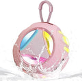 Portable Bluetooth Speaker, IPX7 Waterproof Wireless Outdoor Speakers, Mini Shower Speaker, Floating, Built-in Mic, 24H Playtime with LED Lights,Loud HD Sound, Powerful Bass, Gifts for Unisex - Pink