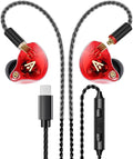 Vibes 202ML Wired Earbuds - HiFi in Ear Headphones for iPhone 5–14, Noise Isolating Ear Buds w/ Mic - Clear Sound, Deep Bass, Comfort-Fit Earphones - MMCX–LTN, Silver Plated Cord, Carrying Case