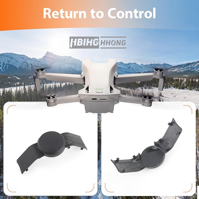 Gimbal Roll Arm Lower Bracket Cover for DJI Mini 4 Pro Lower Bracket Back Cover Replacement for DJI Mini 3 Drone Gimbal Camera R-axis Roll Rear Caps Mount Accessories Parts with Repair Tools