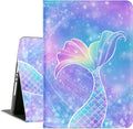 iPad 9th Generation Case, iPad Cases 9th Generation, iPad 8th Generation Case, ipad 7th Generation Cases 10.2 Inch for Kids Girls Multi-Angle Viewing with Adjustable Stand Auto Wake Sleep, Mermaid