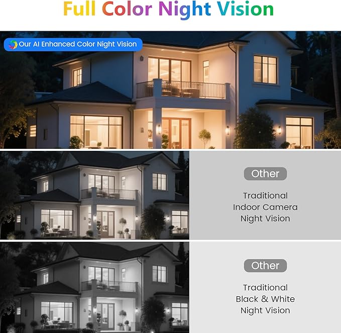 3K 5MP Window Camera for Home Security Indoor Magnetic Mount, 2Pack No Drill 5G&2.4GHz WiFi, Outdoor Monitoring Through Glass, Full Color Night Vision, 24/7 AI Smart Detection Recording