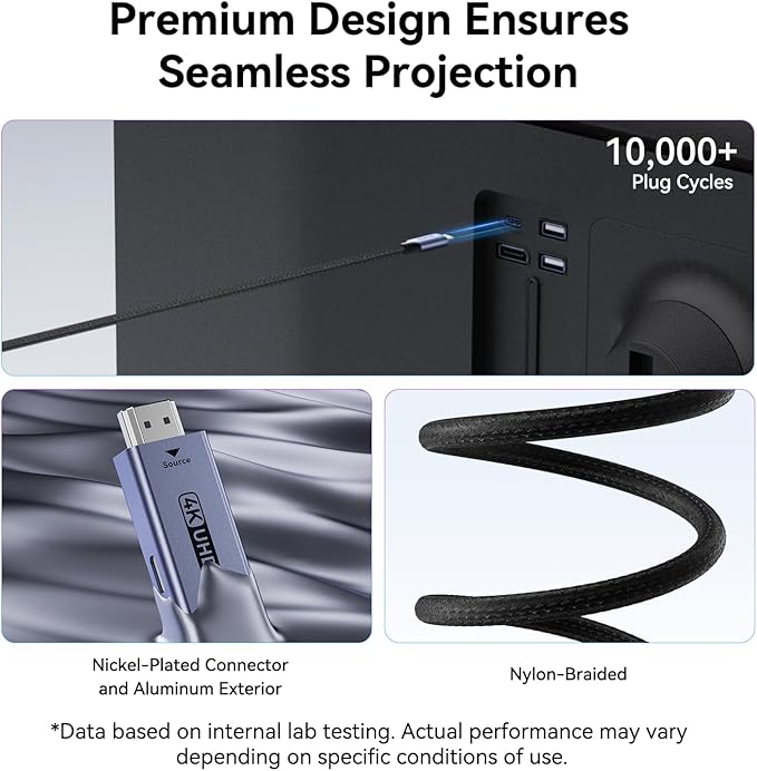 BENFEI HDMI to USB C Cable 6 feet 4K@60Hz, Unidirectional HDMI (Source) to USB-C (Display) Adapter for MacBook, Steam Deck, PS5/4, Nintendo Switch, AR/XR, Portable Monitors