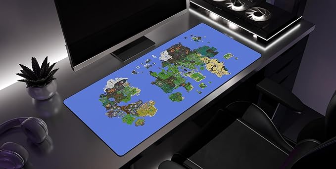 Map - Old School RuneScape Gaming Desk Mat – Large Extended Mouse & Keyboard Pad