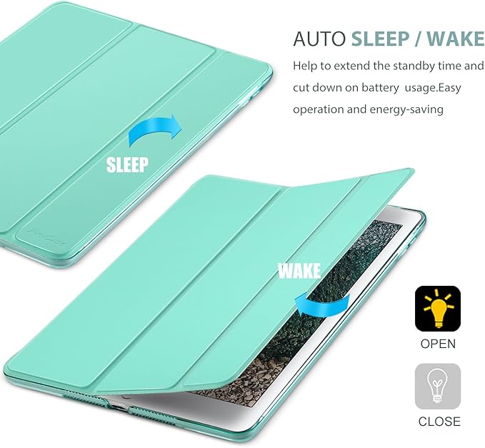 ProCase Smart Case for 10.5” iPad Air 3rd Generation 2019 / iPad Pro 2017, Slim Stand Cover with Translucent Frosted Back for iPad Air 3 -Mint