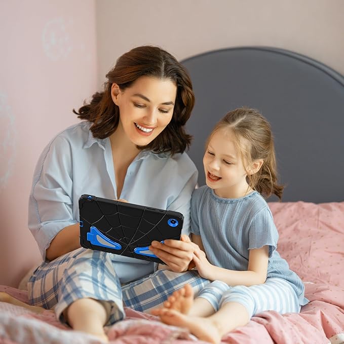 AKABEILA Compatible with Samsung Galaxy Tab A9 Plus 11 inch (SM-X216B)(2023) Tablet Case，Lightweight Shockproof Rugged Protective Cover with Kickstand for Kids Children Boys Babies Black Blue