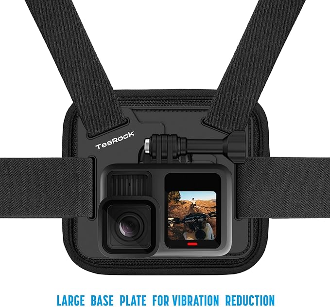 Chest Mount Harness Chest Strap Compatible with GoPro DJI Osmo AKASO Action Cameras, Comfortable and Stable Chesty for Go Pro Max Hero 13 12 11 10 9 8 7 6 5 Session