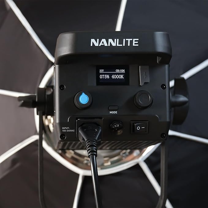 Nanlite FS-300B 350W Bi-Color LED Spotlight-2700K-6500K Adjustable CRI 96,App Control,Led Video Light Bowens Mount for Photography/Videography/YouTube/TikTok Content Creation & Live Streaming