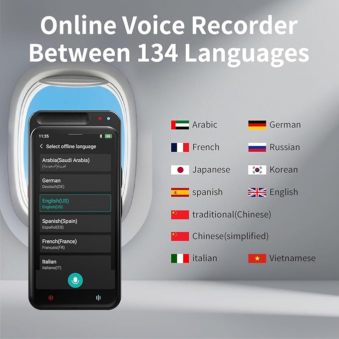 AI Voice Recorder with Playback, Digital Voice Recorders, Smart Digital Audio Recorder with Transcription to Text, 80GB Large Memory Recording Device for Meetings Lectures Interviews