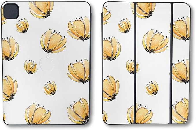 Skin Compatible with Apple Smart Folio for iPad Pro 13-inch (M4/M5) 2025 - Yellow Poppy - Premium 3M Vinyl Protective Wrap Decal Cover - Easy to Apply | Crafted in The USA by MightySkins