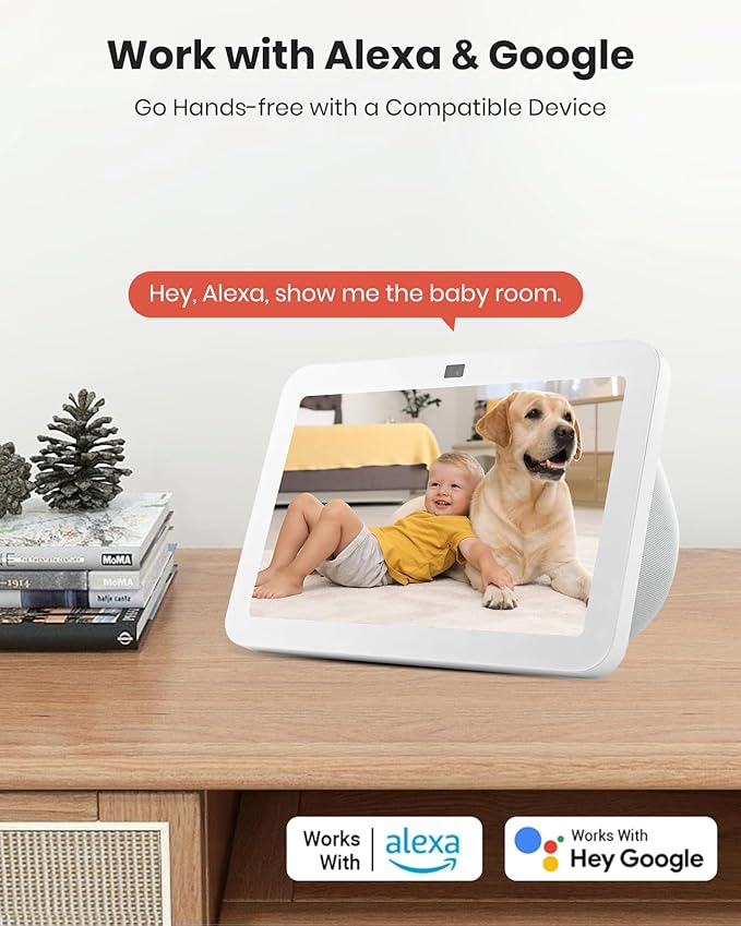 Pet Camera 5MP Indoor Security Camera with Phone App, 360° Pan/Tilt AI Motion Tracking for Dogs/Pets/Baby, 2.4/5GHz WiFi, 2-Way Audio, Night Vision, SD/Cloud Storage, Compatible with Alexa