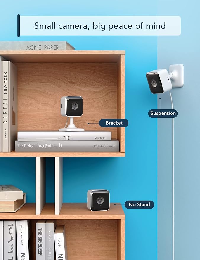 GNCC 2K Indoor Security Camera, 2 Packs Cameras for Home Security Wi-Fi Cameras, Motion/Sound Detection, Night Vision, 2-Way Audio, Real-Time Alert, Cloud & SD Card Storage, 2.4G WiFi Only
