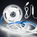 Aclorol 5V COB LED Strip Light USB Powered 6000K 9.84FT/3M 960LEDs Dimmable LED Flexible Light Strip with Dimmer 8mm Width Doltless LED Tape Light for TV Backlights 3D Printer Kitchen Mirror Wardrobe
