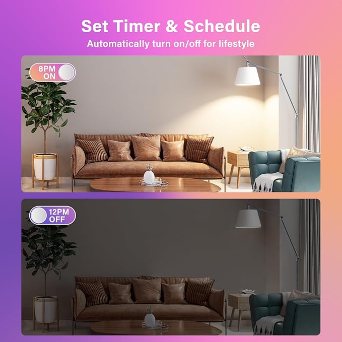 Sengled G2 Smart Light Bulbs That Compatible with Alexa & Google Assistant, Wi-Fi & Bluetooth LED Light Bulbs Dimmable, Led Bulbs 5000K Daylight, No Hub Required, 60W Equiv. 800LM CRI>90, 4 Pack
