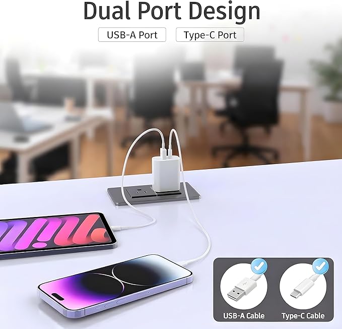 USB C Charger Block, 3Pack for iPhone Charger Block, 20W Dual Port PD+QC, Power Wall USB Adapter, Fast Type C Charging Plug for iPhone 17,16,15,14,13,12,11, Pro Max, XS, XR, X, Samsung Galaxy Phone