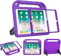 BMOUO Kids Case for iPad 6th/5th Generation (iPad 9.7-inch, 2017/2018), iPad 9.7/Air 2 Case with Screen Protector, Shockproof Handle Stand iPad 6th 5th Generation Cas e for Kids, Purple