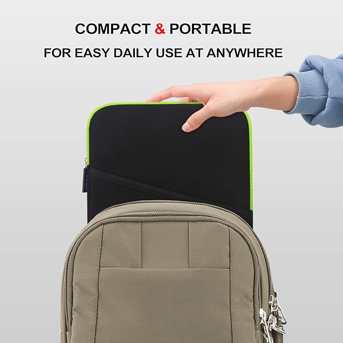 Lacdo Tablet Sleeve Case for 13 inch New iPad Air M4 M3 M2 2026-2024, 13 inch iPad Pro M5 M4 2025-2024, 12.9 inch iPad Pro 6 5 4 3 with Magic Keyboard and Smart Keyboard Folio Protective Bag, Green