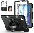 Case for iPad Air 11 M4 2026/ M3 2025/ M2 2024: Silicone Cover for iPad Air 5th & 4th Generation 10.9 Inch (2020/2022) with Screen Protector- Stand- Handle- Shoulder Strap- Pencil Holder