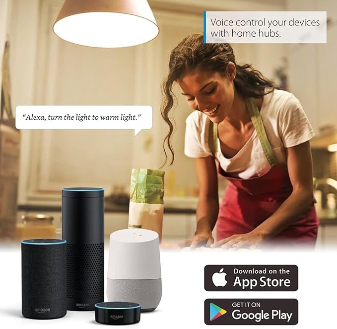 Candelabra Smart Light Bulbs 60W Equivalent, 450LM 5W LED Bulb Compatible with Alexa/Google Home, RGBCW 16 Million Color Changing Light Candle Bulb, No Hub Required, 2.4G (E12) (1)