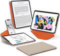 MOFT Dynamic Folio Case for iPad Pro 12.9" (6th 2022 | 5th 2021 | 4th 2020), Slim Magnetic Stand Case with 20+ Viewing Angles, Auto Wake/Sleep, Ultra Thin, Beach White x Terracotta