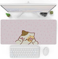 Pixio Mouse Pads - 36 x 16 inch XXL Squishy Cat Pink Multifunctional Large Desk Mats for Gaming, Office, Desktop Anti-Slip Waterproof Washable Computer Mouse Mat