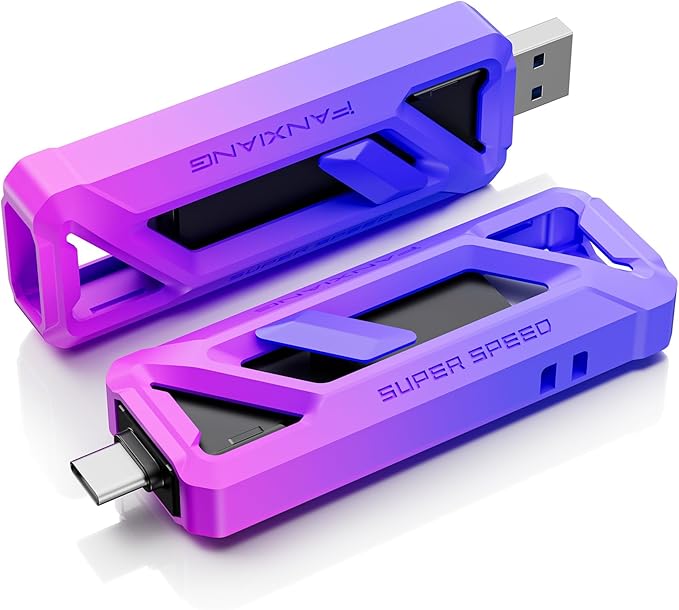 fanxiang Flash Drive 2TB, Up to 2050MB/s USB 3.2 Gen2×2, with USB A + Type C, 2-in-1 USB Memory Stick Thumb Drive for iPhone/Android/Windows/MacPC/Laptops, FF958