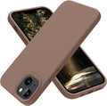 OTOFLY Designed for iPhone 14 Case, Silicone Shockproof Slim Thin Phone Case for iPhone 14 6.1 inch (Light Brown)