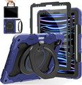 ROISKIN for iPad Pro 12.9 -Inch Case (6th, 5th, 4th & 3rd Gen)with HD Screen Protector, 360 Stand, Handle, Pencil Holder,Shoulder Strap[15ft Drop Protection]Rugged Bulky Full Body 12.9 iPad Pro Case