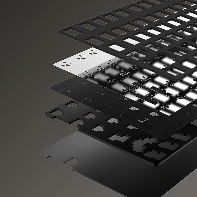 KEEBMONKEY WOBKEY Crush 80 Reboot CNC Aluminum 5-Second Quick-Release Triple-Mode Connectivity Mechanical Keyboard with Superior Acoustics (Pro White)