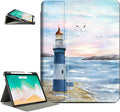 for iPad Air 11 Inch Case M4/M3/M2 2026, for iPad Air 5Th/4Th Gen Cases 10.9-inch, for iPad Pro 11 Inch Case 4Th/3Rd/2Nd/1St Generation Typing Stand 4 Viewing Stand,Pencil Holder, Lighthouse