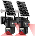 LETSCEE Security Cameras Outdoor WiFi,5G/2.4G Cameras for Home Security Solar Power with Dual Lens,Motion Detection,Night Vision,2-Way Audio,Weather Proof,No Subscription Fee