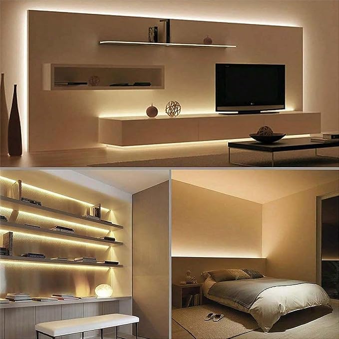 ZSLAIFU COB LED Strip Lights Warm 3.28ft, 5V Dimmable LED Light Strip, Flexible USB LED Strip for Cabinet, TV Backlighting, Bedroom, Kitchen, Home DIY Lighting