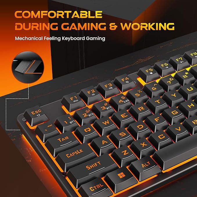 Redragon K521KS Wireless Gaming Keyboard, Tri-Mode BT/2.4G/USB-C RGB Mechanical Feeling Keyboard with Multimedia Keys, 4000mAh Battery, Anti-Ghosting, Compatible with PC - Upgrade
