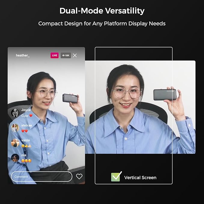 NearStream 4K Webcam for PC, HDR 1080P 60FPS Streaming Webcam with Noise Canceling Mic, Software Control, 45°-95°Adjustable FOV, Auto Focus, AI Framing, Works with Google Meet/Zoom/Skype (V08AF)