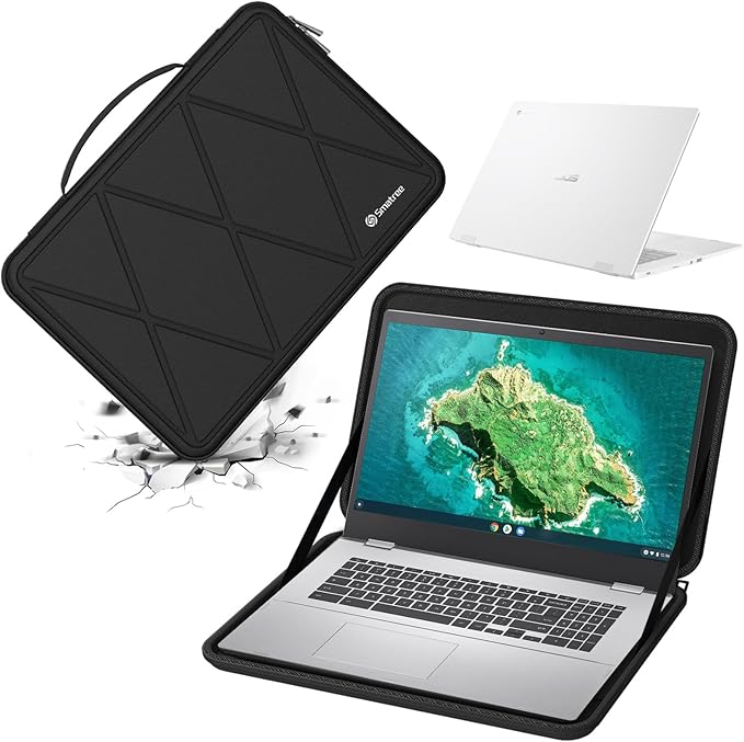 Smatree Hard EVA Protective Sleeve Case Compatible for 14 inch ASUS Chromebook Flip CX1 (CX1400)/ASUS Chromebook CX1 (CX1400) Laptop, Waterproof and Anti-Shock Bag (X8262)
