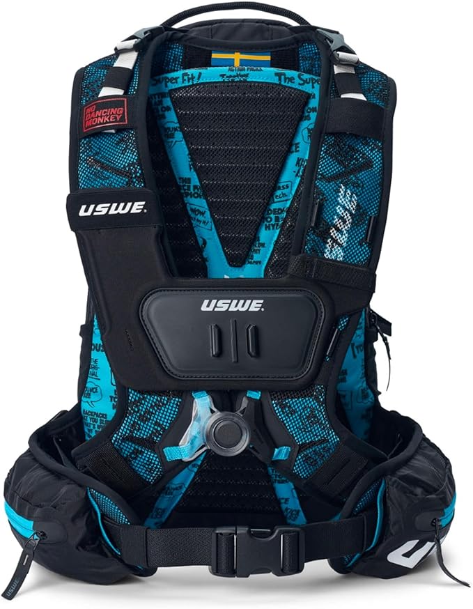 USWE Action Camera Harness - Compatible with All Bounce-Free Backpacks, Keeps GoPro Cameras Steady, Front Mounted on Chest Harness (NDM 2, One Size)