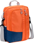 7-8 Inch Tablet Sleeve Bag, Orange | Shoulder Strap, iPad Mini 7/6, Samsung Tab A7 Lite, Fire HD 8, Phone & Wallet