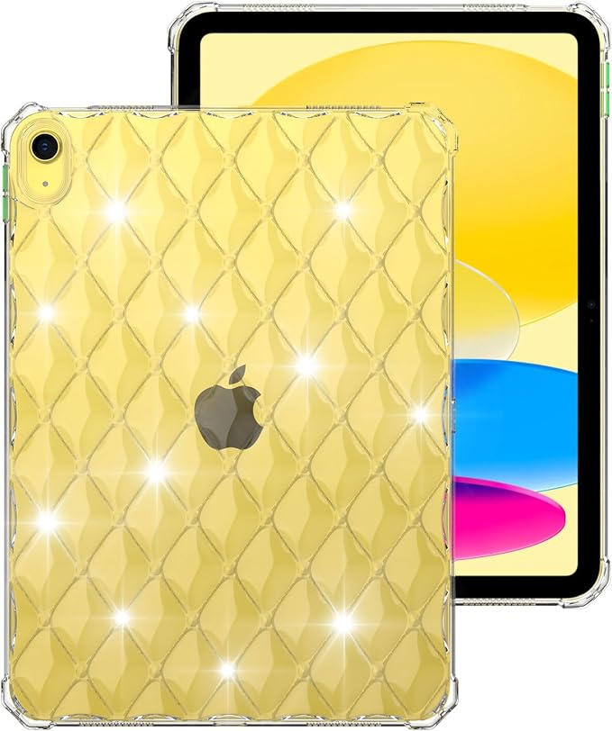 for Apple iPad 9th/8th/7th Generation Case Clear Back Transparent Soft TPU Shockproof Bumper Cover Crystal Silicone Gel Rubber Slim Lightweight Shell for iPad 10.2 inch (2021/2020/2019),Clear